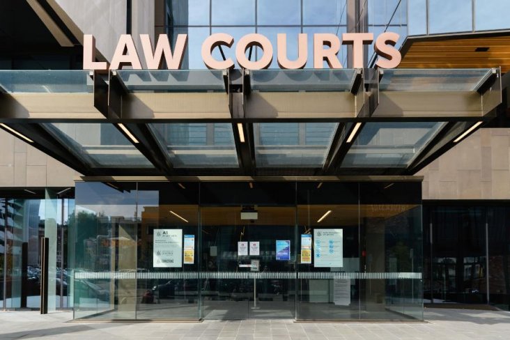Outside of the Christchurch High Court